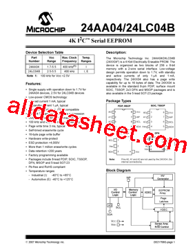 24AA04BT-I/MC型号图片