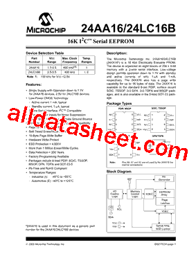 24AA16-E/MC型号图片