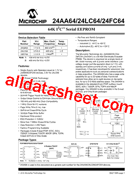 24AA64-E/MS型号图片