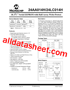 24LC014HT-E/P型号图片