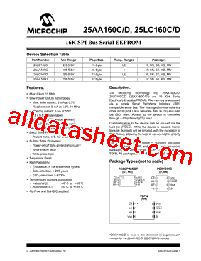 25AA160C-I/MS型号图片