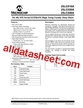 25LC010A-H/SN型号图片