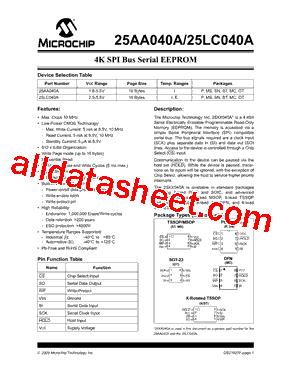 25LC040AXT-E/MC型号图片