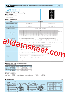 25LSW330000M77X151型号图片