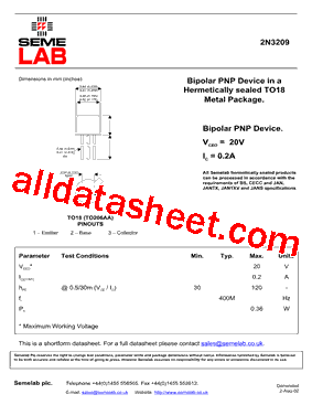 2N3209型号图片