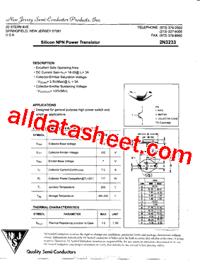 2N3233型号图片