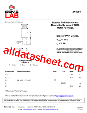 2N3250型号图片