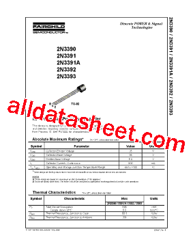 2N3391A型号图片