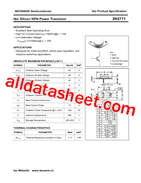 2N3771型号图片