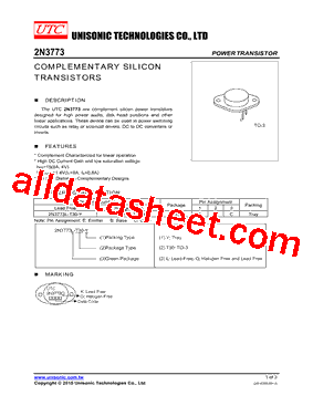 2N3773G-T30-Y型号图片