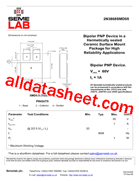 2N3868SMD05型号图片