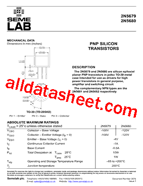 2N5679型号图片