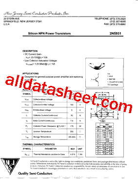 2N5931型号图片