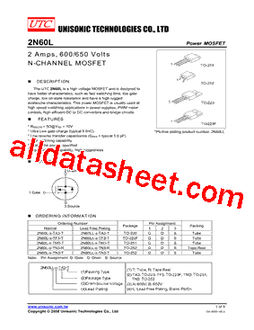 2N60LL-B-TN3-R型号图片