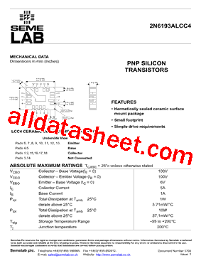 2N6193ALCC4型号图片