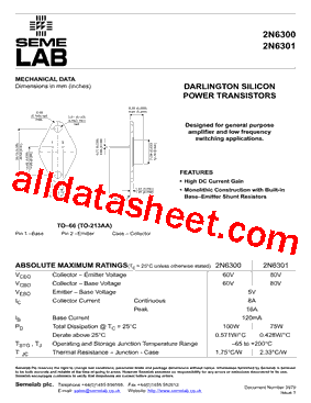 2N6300型号图片