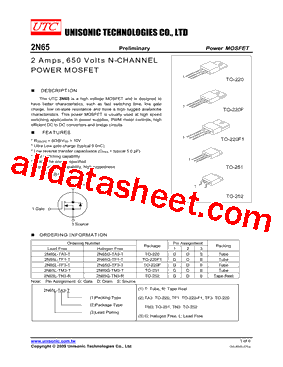 2N65G-TN3-R型号图片