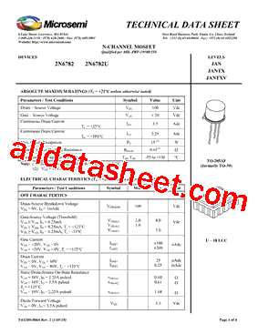 2N6782U型号图片