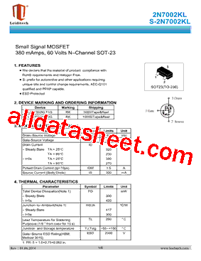 2N7002KL型号图片