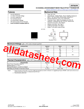 2N7002W-7-F型号图片