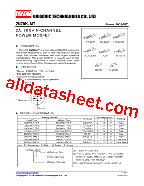 2N70KG-TND-R型号图片