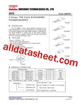 2N70L-TA3-T型号图片
