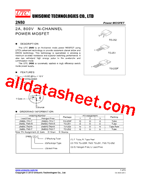 2N80G-TN3-T型号图片