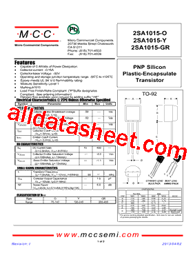 2SA1015-O_13型号图片