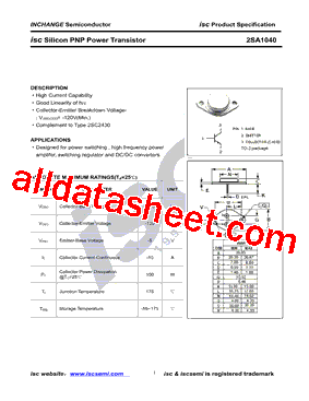 2SA1040型号图片