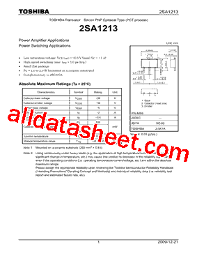 2SA1213-Y-TP型号图片