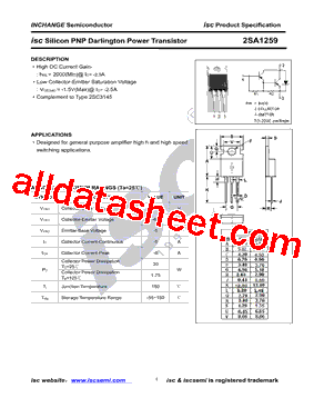 2SA1259型号图片