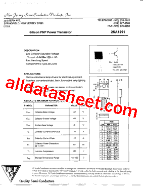 2SA1291型号图片