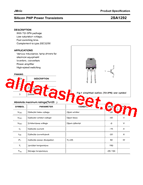 2SA1292_15型号图片