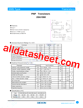 2SA1580-QL3型号图片