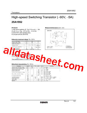 2SA1952_1型号图片