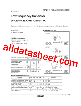 2SA2018TL型号图片