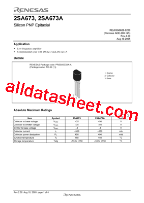 2SA673ACTZ-E型号图片