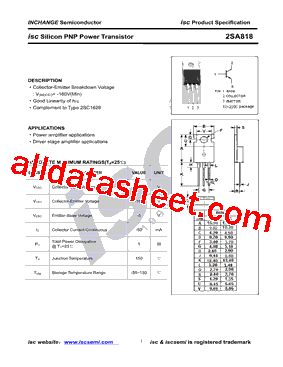 2SA818型号图片