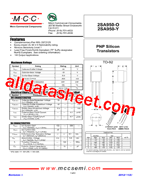 2SA950-Y型号图片