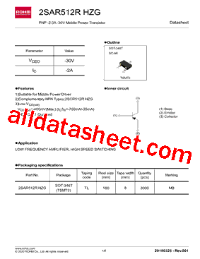 2SAR512RHZG型号图片