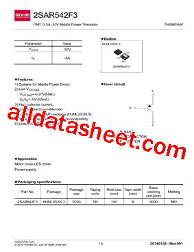 2SAR542F3型号图片