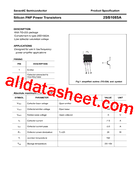 2SB1085A型号图片