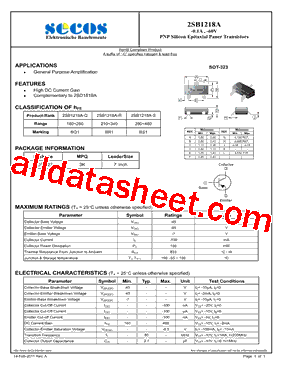 2SB1218AQL型号图片