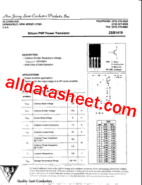 2SB1419型号图片