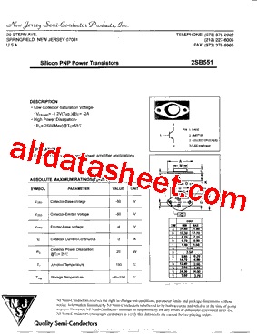 2SB551型号图片