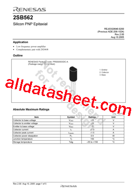 2SB562BTZ-E型号图片