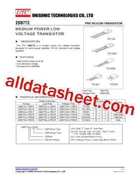 2SB772-X-TM3-T型号图片