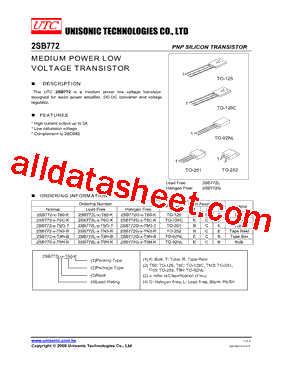 2SB772G-X-TN3-R型号图片