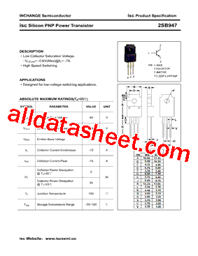 2SB947型号图片