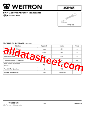 2SB985型号图片